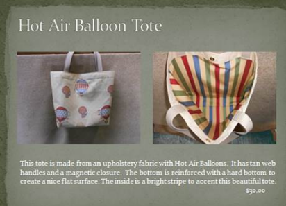 Hot Air Balloon Tote