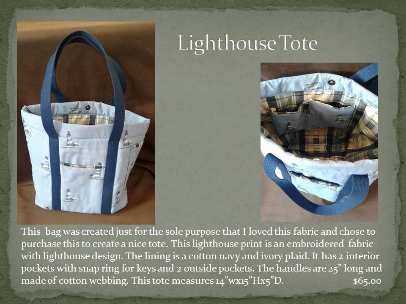 Lighthouse tote